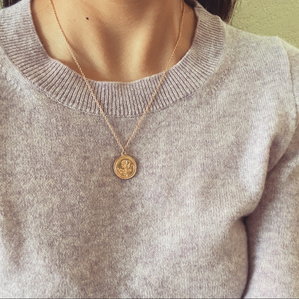 Rosebud Pendant Necklace - Picture 2 of 10